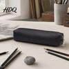 Sleek Pencil Holder Minimalist PU Leather Case Multi-Functional Stationery Storage Bag with Smooth Metal Zipper Water Water-repellent Pouch & Stain