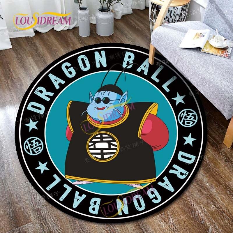 Kulatý kreslený japonský prvek domácí umění měkký protiskluzový koberec počítačová židle dětská herní podložka podlahová rohož dekorativní koberec