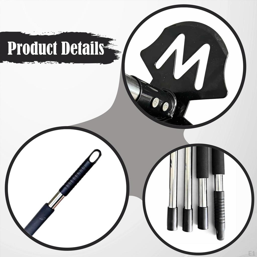 Garden Hoe Weed Remover Hand Rake Stainless Manual Removal Tool with Double Head System And