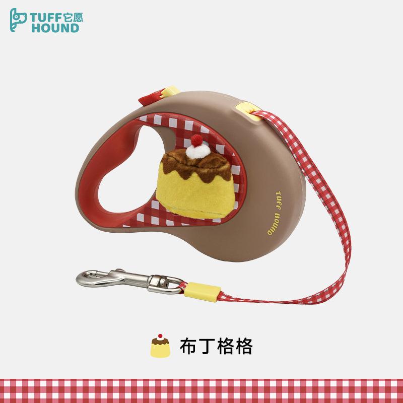 

Small Dog Leash 5m Portable Ergonomic Design Retractable Pet Leash Dirt-resistant and Durable Dogs Accessories Supplies червоний