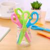 Child Safety Plastic Scissors Creative Elastic Handmade Paper Cutting DIY Cute Stationary Supplies for Children Scrapbooking