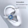 Wireless Headphones Ear Clip LED Digital Display Bluetooth Headphones Works On Smartphones Music Headset Blue White