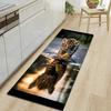 1Pcs Tiger Pattern Floor Mat Modern Kitchen Polyester Rug Non-Slip Colorful Indoor Carpet, For Home Bathroom Bedroom Living Room Decor