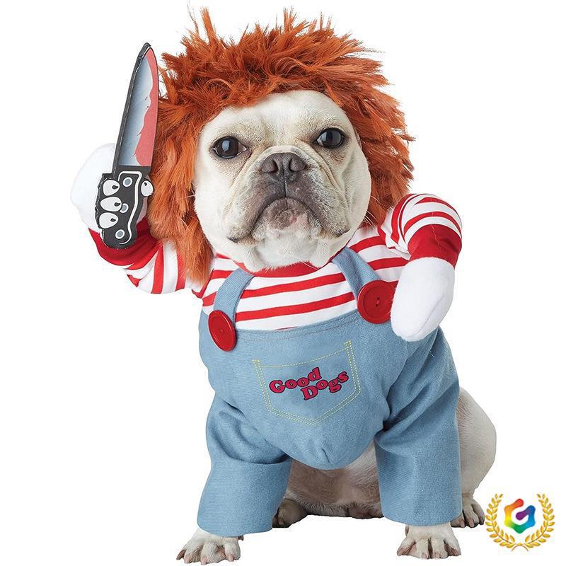 Creative Halloween Costume for Pets: Funny Cat and Dog Transformation Outfit