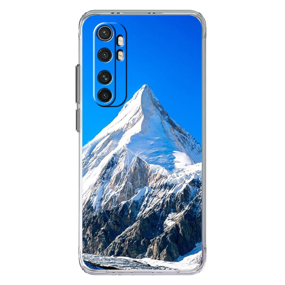 Phone Case For Xiaomi Mi Poco X7 X6 X5 NFC X3 Pro 17 15T 15 14T 14 13T 11 12 13 Lite Clear TPU Cover Mountain Peaks Landscape