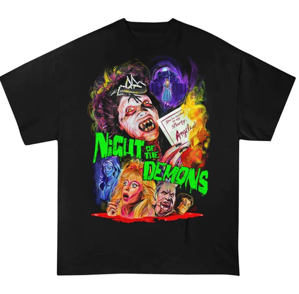 NEW! Night Of The Demons T-shir Horror Graphic Gist Halloween S-5XL