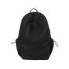 Schoolbag Solid color canvas backpack female Harajuku simple large capacity high school college student schoolbag Mori travel texture backpack