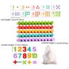 Counting Wooden Toys with 55 Pegs Number and Color Matching Game Boys Girls Gifts Math Manipulatives