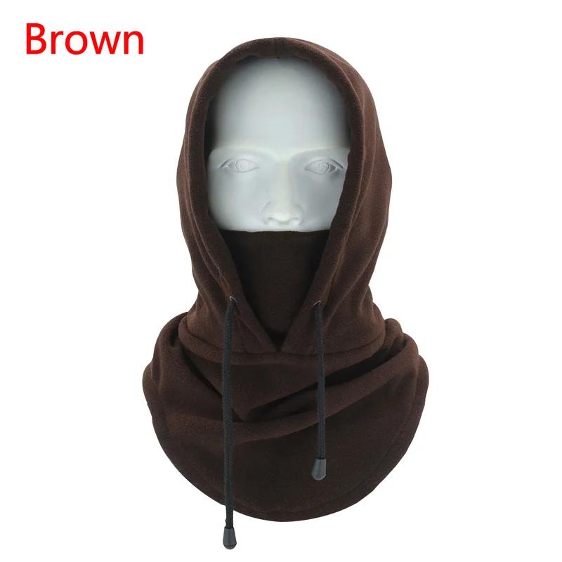 Windproof Cycling Cap Ski Balaclava Plush Winter Warm Hat Outdoor Hood Cap Cold Padded Hood Beanies Neck Warmer Hiking Scarves