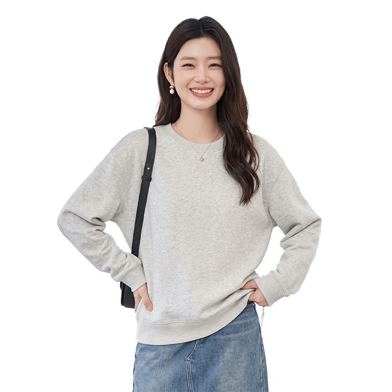 La Chapelle Women's 2026 Fall Round Neck Sweatshirt