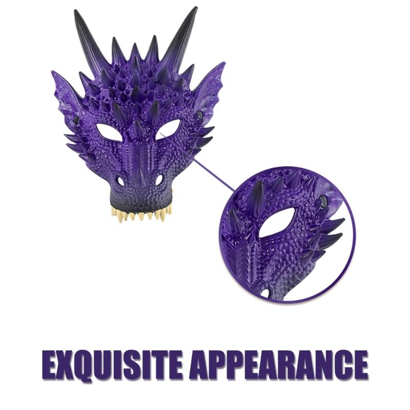 Drake-dräkt för barn, Pojkar Flickor, Drake Vinge Svans Mask Set, Halloween Dinosaurie Cosplay Kostym Tillbehör