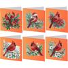 6pcs DIY Rhinestone Diamond Art Mosaic Postcards Xmas Theme Diamond Art Greeting Cards for Holiday Blessings Christmas Gift