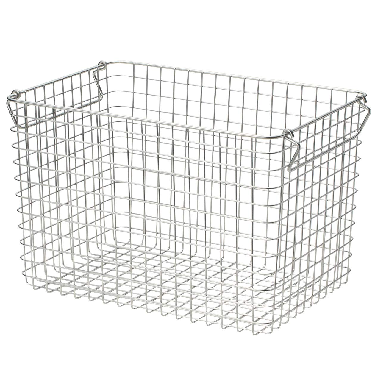 

Корзина проволочная из нержавеющей стали MUJI 37 см Ш x 26 см Г x 24 см Корзина 5, Прибл.. H, 44831502, серый