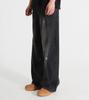 Beoteunseoul Drop Painting Curved Wide Denim Pants [Black Denim]