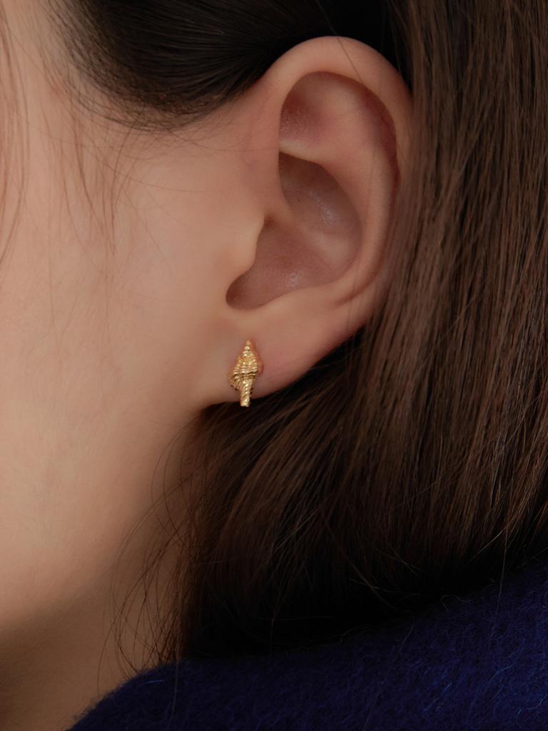 Obla (Silver 925) Croissant Earring_Gold Je016
