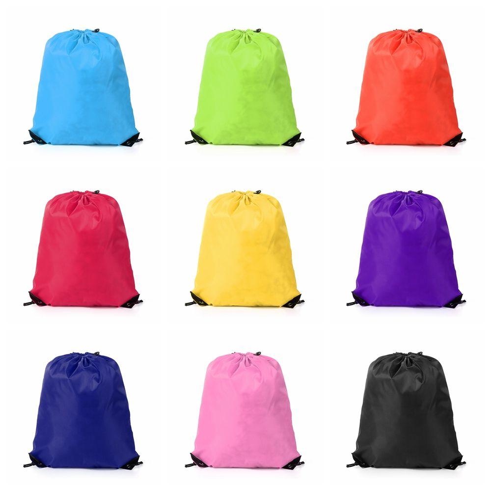 Casual Schoolbag Portable Travel Shopping Sports Backpack Drawstring Bag Rucksack Backpack