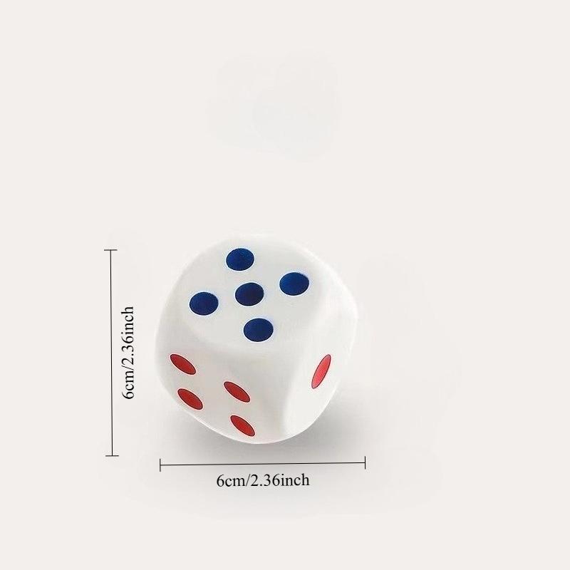 Dice Kawaii Squeeze Toys Soft Slow Rising Large 6-Sided Dice With Dots Stress Relief Props Decompression Toys For Kids Adults