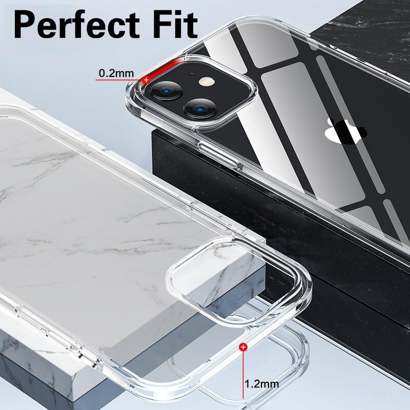 Luxury Ultra Thin Transparent Case for iPhone 17 16 15 11 12 13 14 Pro Max X XR 7 8 Plus Soft TPU Silicone Back Cover Clear Case