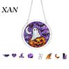 Office Halloween Ornament Acrylic Puzzle Suncatcher Window Hanging,7.87 Inch Sun Catcher Themed Gift Idea Decoration Ornament, Ideal for Gifting