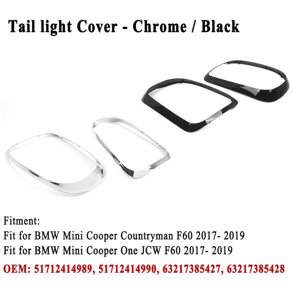 Headlight / Tail Lights Shell Cover Ring Decoration Trim Sticker for MINI Countryman Cooper F60 One JCW 2017-2023 / 2017-2019
