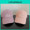 Sweet Floral Embroidered Baseball Cap With Wide Brim For Spring Summer Sun Protection