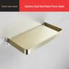 Stainless Steel Wall-Mounted Bathroom Shelf with Phone Holder