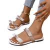 Women’s Bow Flat Slide Sandals Comfortable Summer Shoes