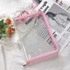 Instagram Style PVC Student Zippered Bill File Bag