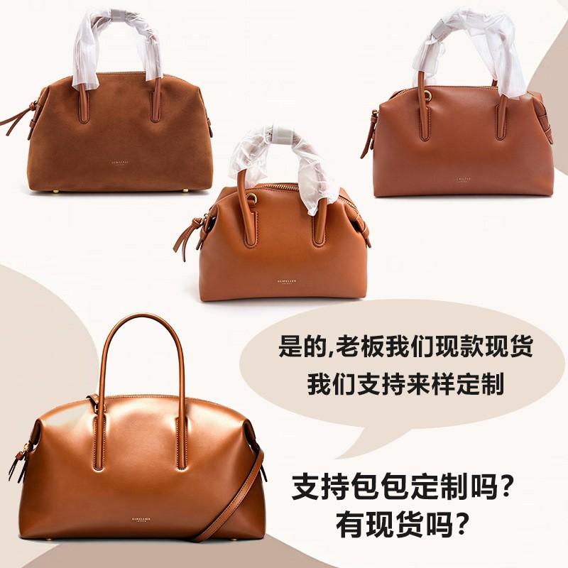 Bowling Tote Bag Large Capacity PU Leather Handbag Commute