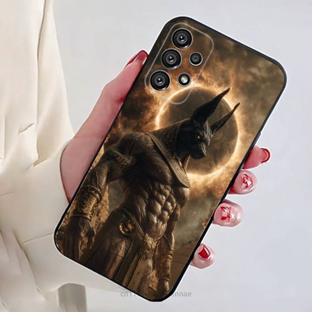 

Anubis Egyptian God Phone Case for Samsung Galaxy A73,23,53,33,14,24,13,72,22,52,32,54,A34 Soft Cover Samsung Note 20