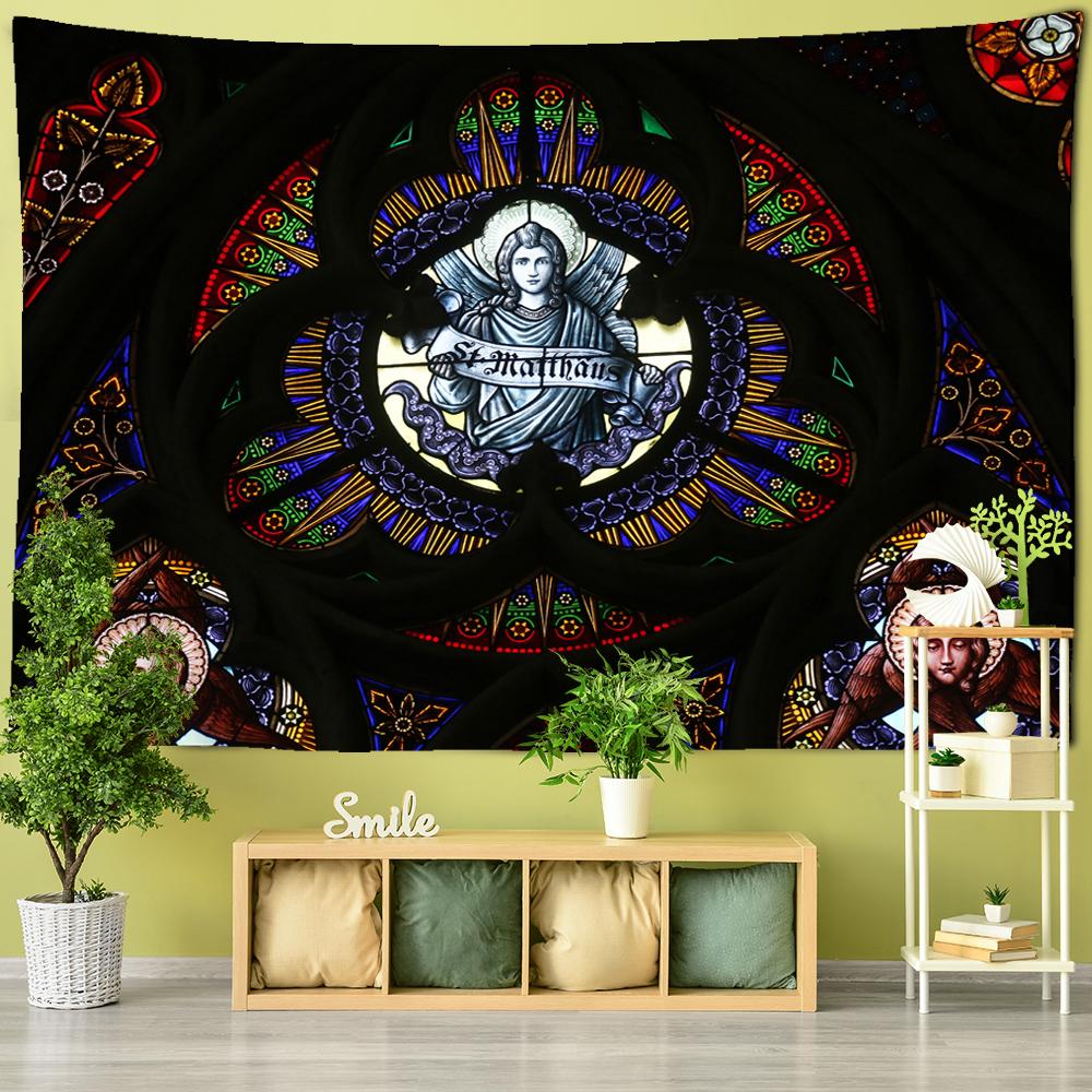 Christian Church Tapestry Evangelist Matthew Saints Home Decor Wall Art Mural Drop Shipping Wall Cloth Christ Wall Tapestries
