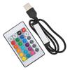 USB Bluetooth RGB Light Strip Controller with Remote Control for 4 Pin 5V LED Strip Lights