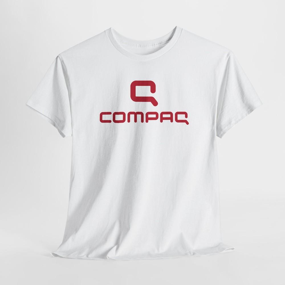 

Vintage Computer Geek T-shirt Tee, Compaq Computer Corporation Logo T-Shirt, S