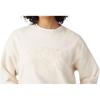 Levis Simple Comfortable Versatile Casual Round Neck Loose Long Sleeve Sweatshirt Women sweatshirt White A7288-0038