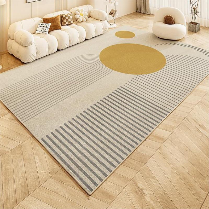 Modern Minimalist Abstract Print Area Rug Living Room Non-Slip Washable Floor Mat Bedroom Bedside Carpet