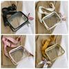 Clear Transparent Jelly Crossbody Bag Storage Bag Transparent Handbag PVC Shoulder Bag  Outdoor
