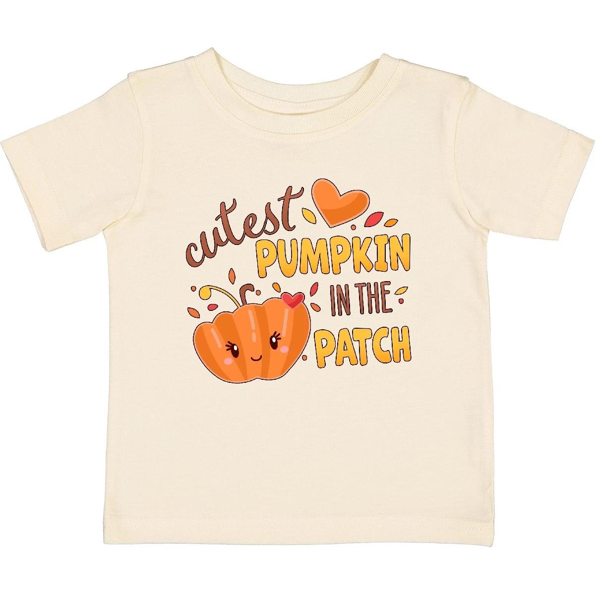 Inktastic Cutest Pumpkin In The Patch With Orange Heart Baby T-Shirt Cute Fun 120