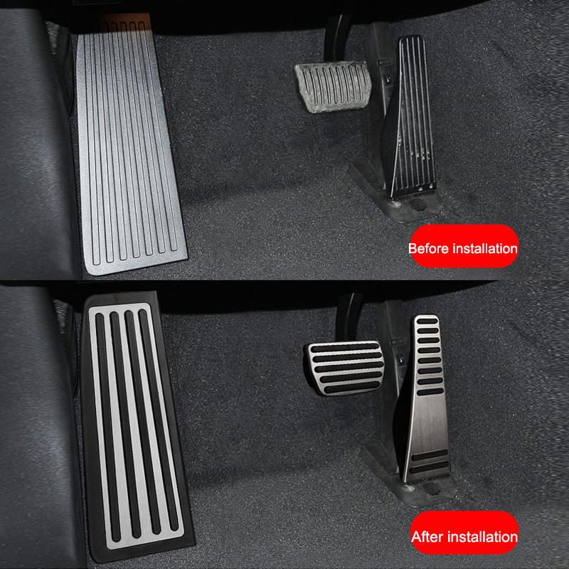 Car Accelerator Brake Pedal Footrest Pedal Plate Cover For Volvo XC60 XC90 S90 v90 s60 v60 xc40 Accessories 2022-25