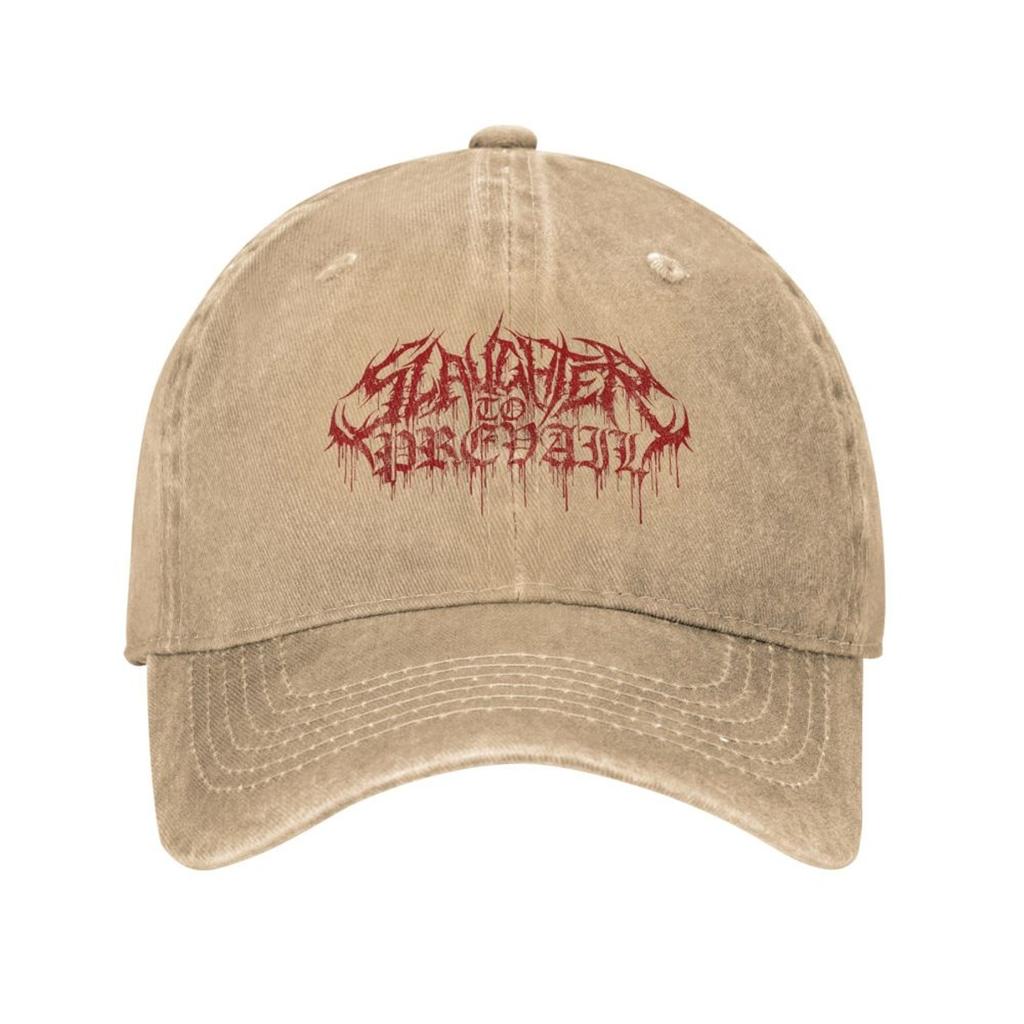 Slaughter To Prevail Fan Made Unisex Baseball Cap Russia Rock Distressed Denim Washed Hat Cap Adjustable Headwear