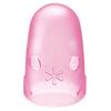 KOKUYO Paper Turning Cap Type Mekulin Cap M Size (For Female Index and Middle Finger) 3 Pieces Transparent Pink Meku-26TP