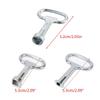 Functional Universal Cross Key Zinc Alloy Plumbers Key Utility Keys for Electric Cabinet Locks Convenient and Reliable