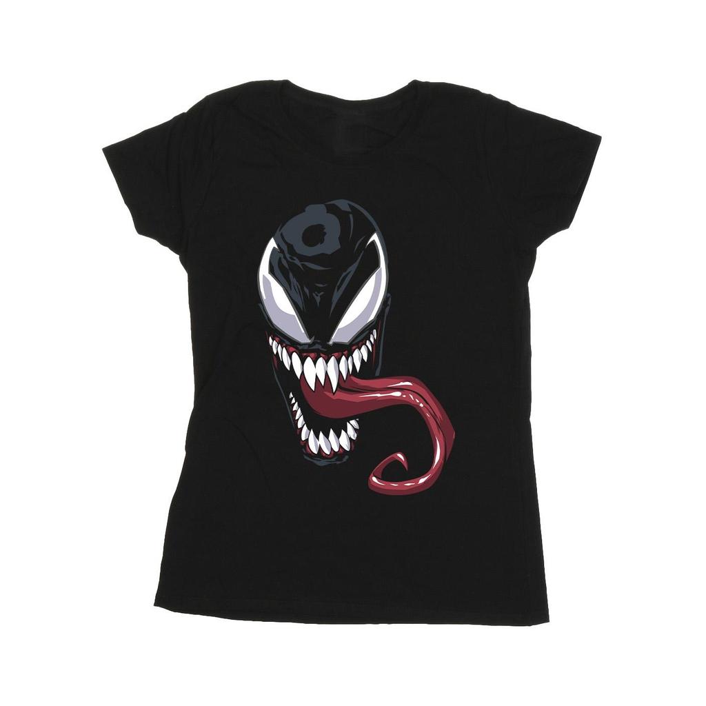Marvel Damen/Damen Venom Face Baumwoll-T-Shirt