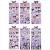 18pcs Kuromi Cinnamoroll Flat 3D Wind Stickers Cartoon Exquisite Children's Toy Stickers Diary Decoration Creative DiY Toys