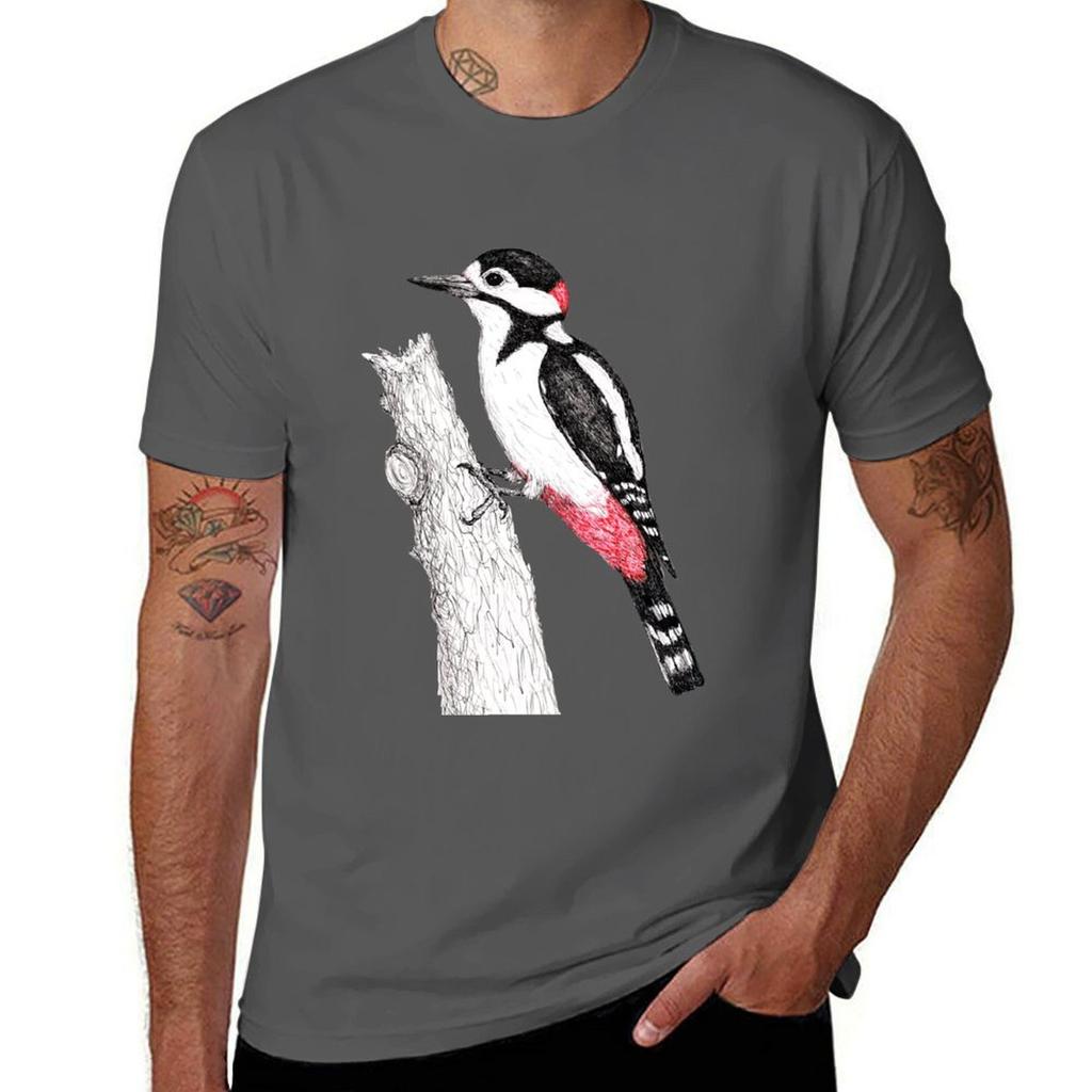 Great Spotted Woodpecker Tshirt Cool Dry Perforunisexce Tshirt