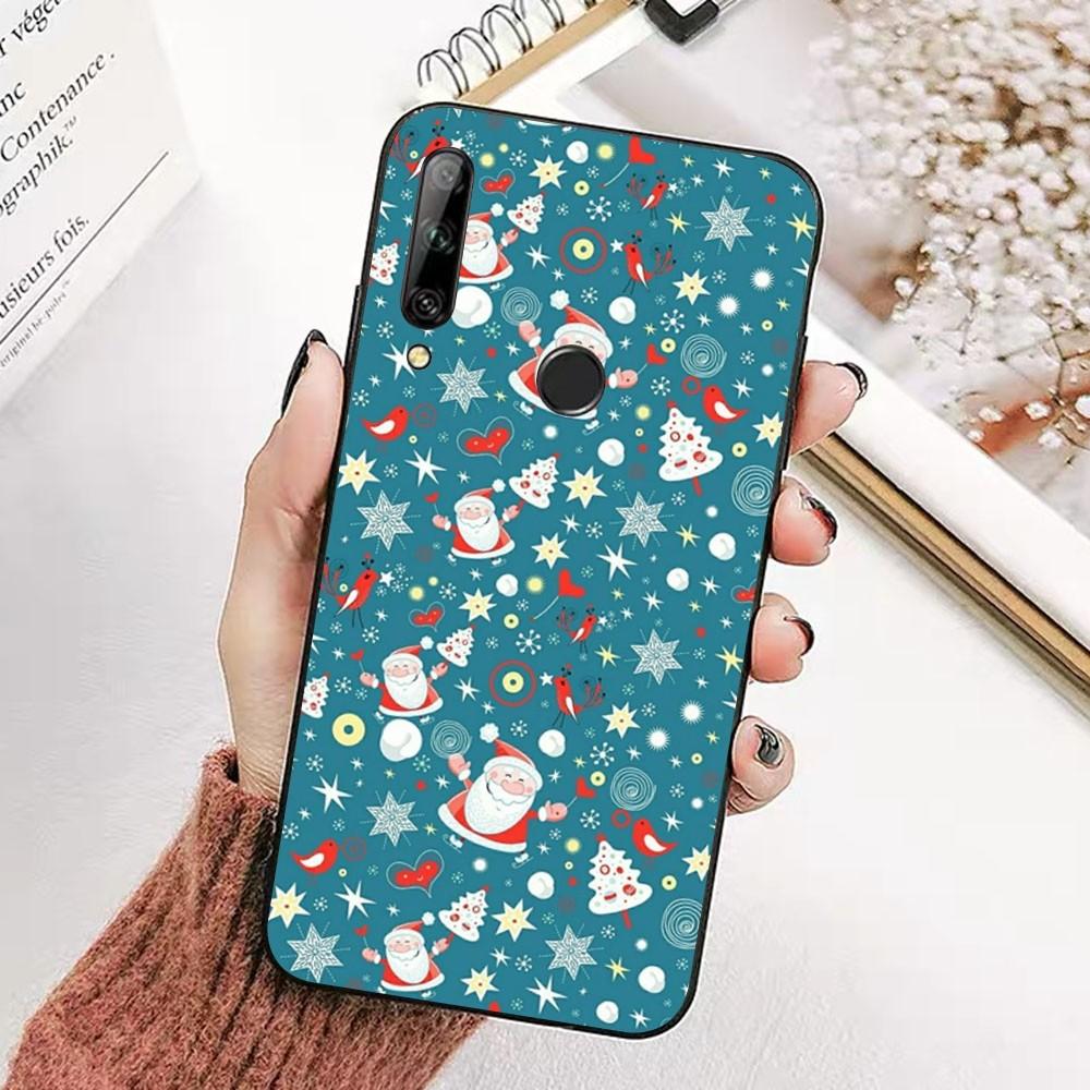 Christmas Cartoon New Year Phone Case For Huawei Honor 10 lite 9 20 7A pro 9X pro 30 pro 50 pro 60 pro 70 pro plus