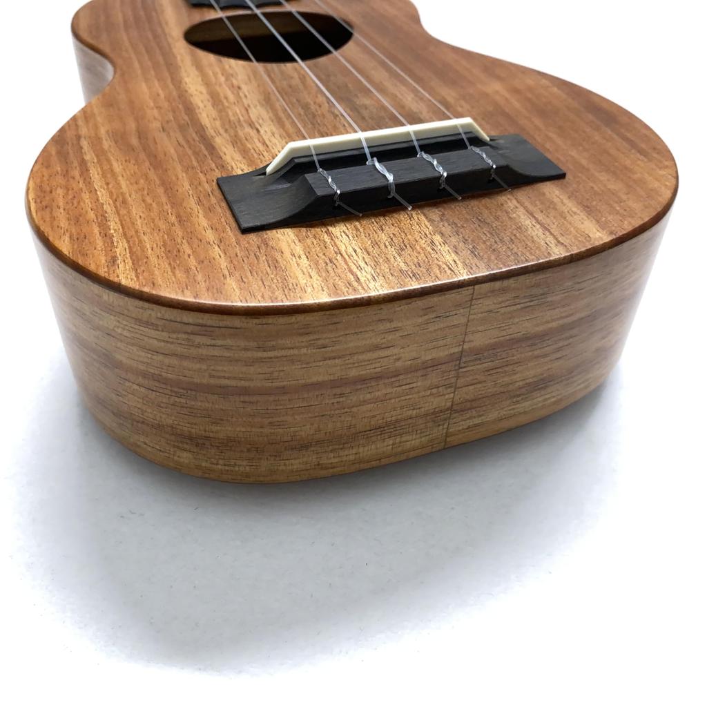 Pikake Soprano Long Neck Size Koa Wood Veneer from KIWAYA Original [KoAloha] KSM-12/UPT (Hawaiian Hawaii, Specification)