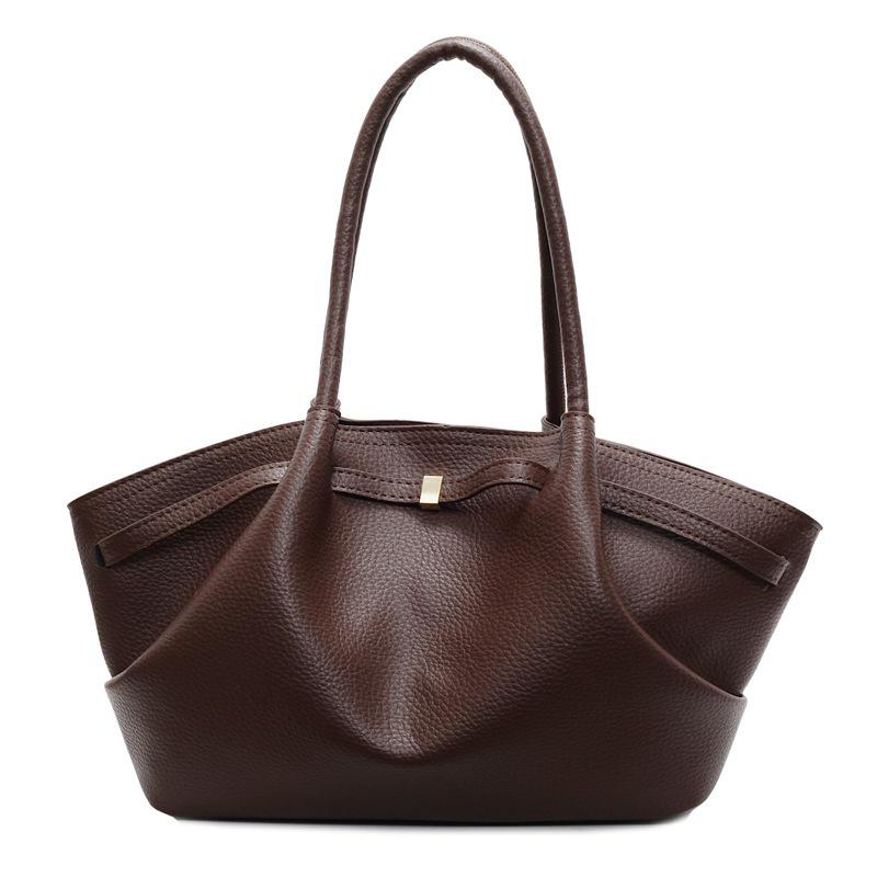 Женская ретро подмышечная сумка большой емкости 2025 One Size кофейный