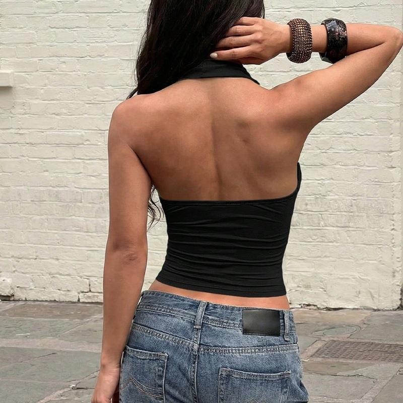 2026 Summer Sexy Hanging Neck Small Tank Top Wildberries Tight Top