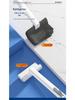 Flushable Japanese Toilet Brush with Dissolvable Head & Built-in Cleaner - Wall-Mounted Home Essential