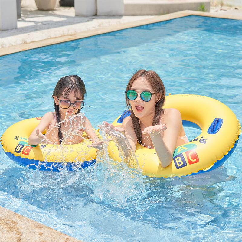 Thicken Inflatable Pool Float ABC Swim Tube Adults Swimming Ring Summer Beach Water Swim Pool Floating Toys